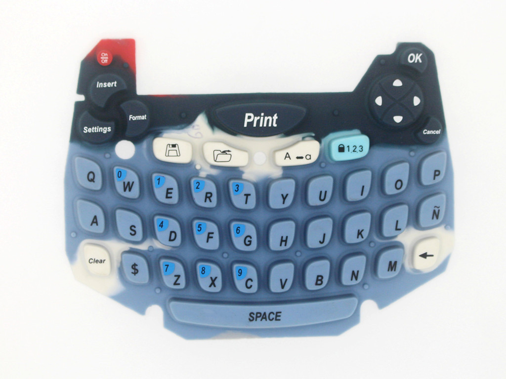 多色K成型按键/键盘按键定制/硅胶键盘按键